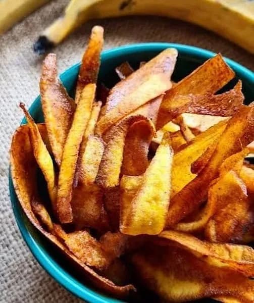 Chips de banane plantain sucrées